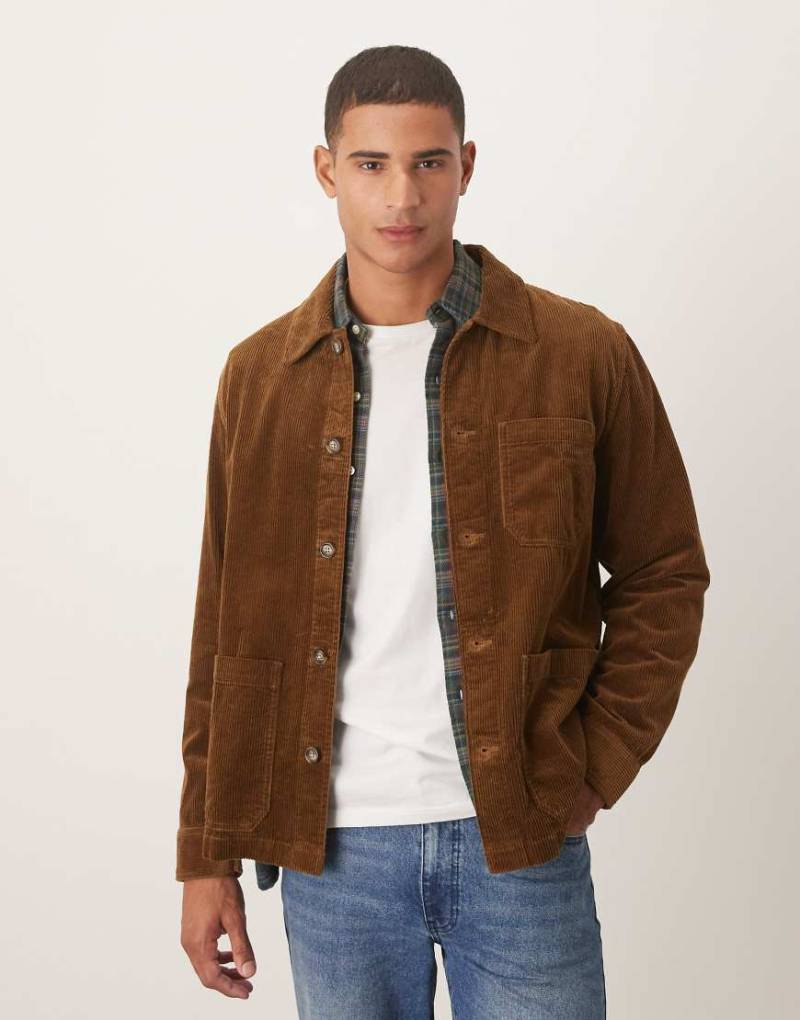 GANT - Regular-Fit-Hemdjacke aus Cord in Braun-Brown von Gant