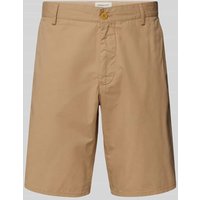 Gant Relaxed Fit Shorts mit Gürtelfalten in Beige, Größe 30 von Gant