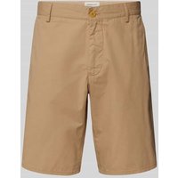 Gant Relaxed Fit Shorts mit Gürtelfalten in Beige, Größe 34 von Gant