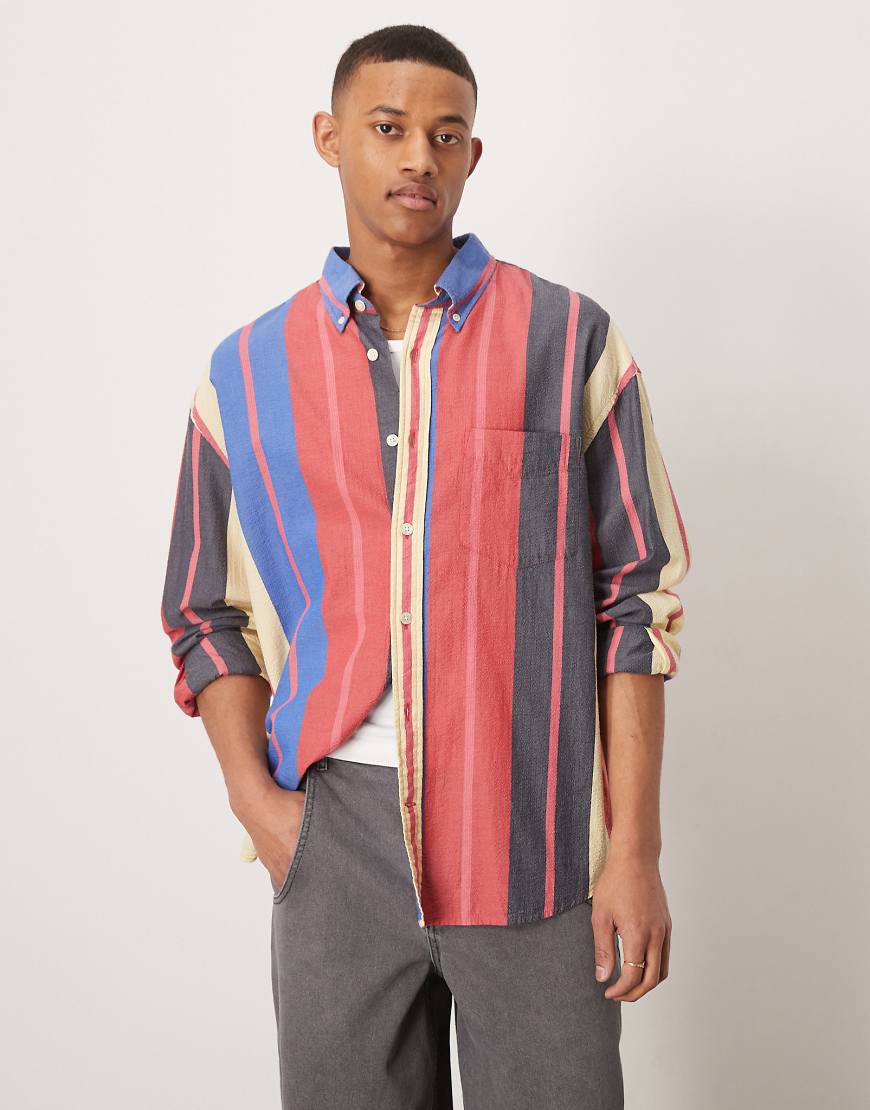 GANT - Seersucker-Hemd mit bunten Streifen und Oversize-Schnitt von Gant