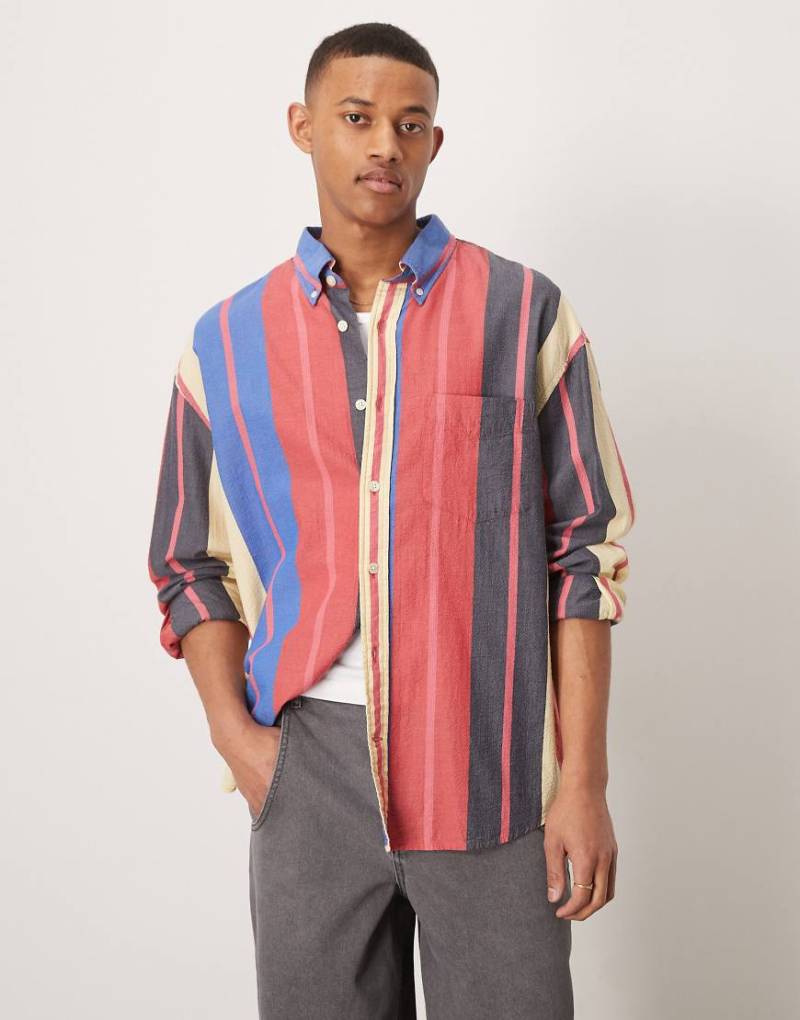 GANT - Seersucker-Hemd mit bunten Streifen und Oversize-Schnitt von Gant