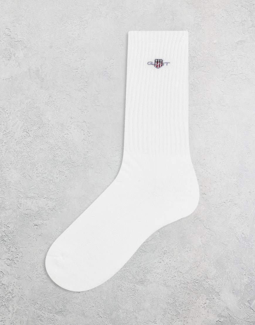 GANT - Sportsocken in Weiß mit Logo und Kontraststreifen GANT - Sportsocken in Weiß mit Logo und Kontraststreifen von Gant