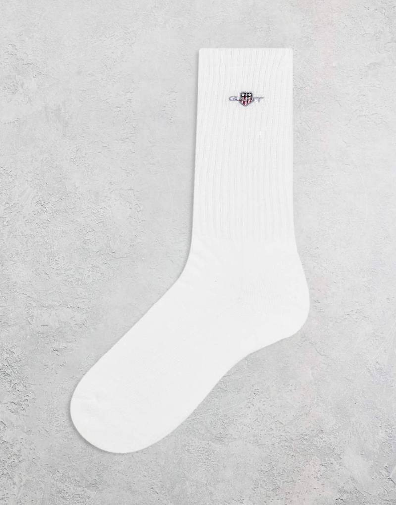 GANT - Sportsocken in Weiß mit Logo und Kontraststreifen GANT - Sportsocken in Weiß mit Logo und Kontraststreifen von Gant