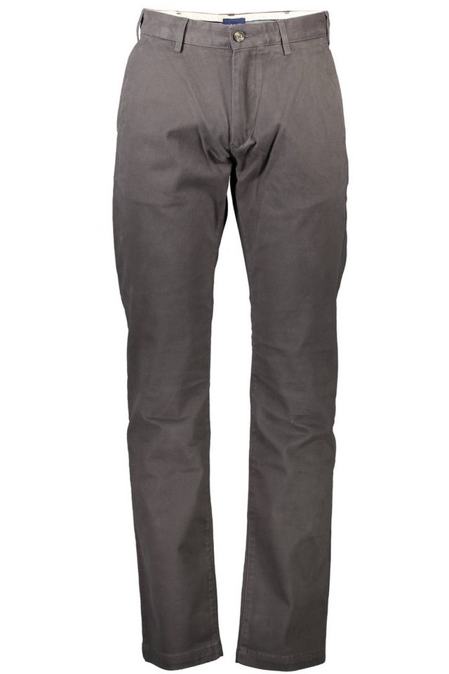 Gant 5-Pocket-Hose Klassische Graue Regular Fit Herrenhose mit 4 Taschen und Reißverschl von Gant