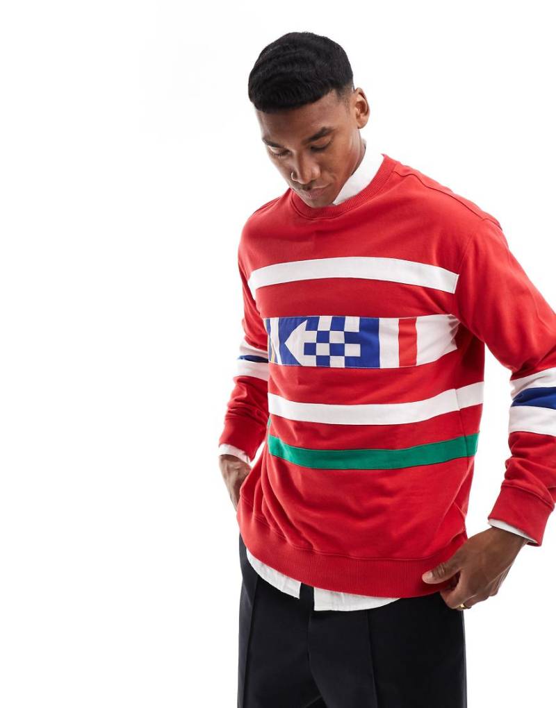 Gant - 75th Anniversary Capsule - Sweatshirt in Rot mit Print von Gant
