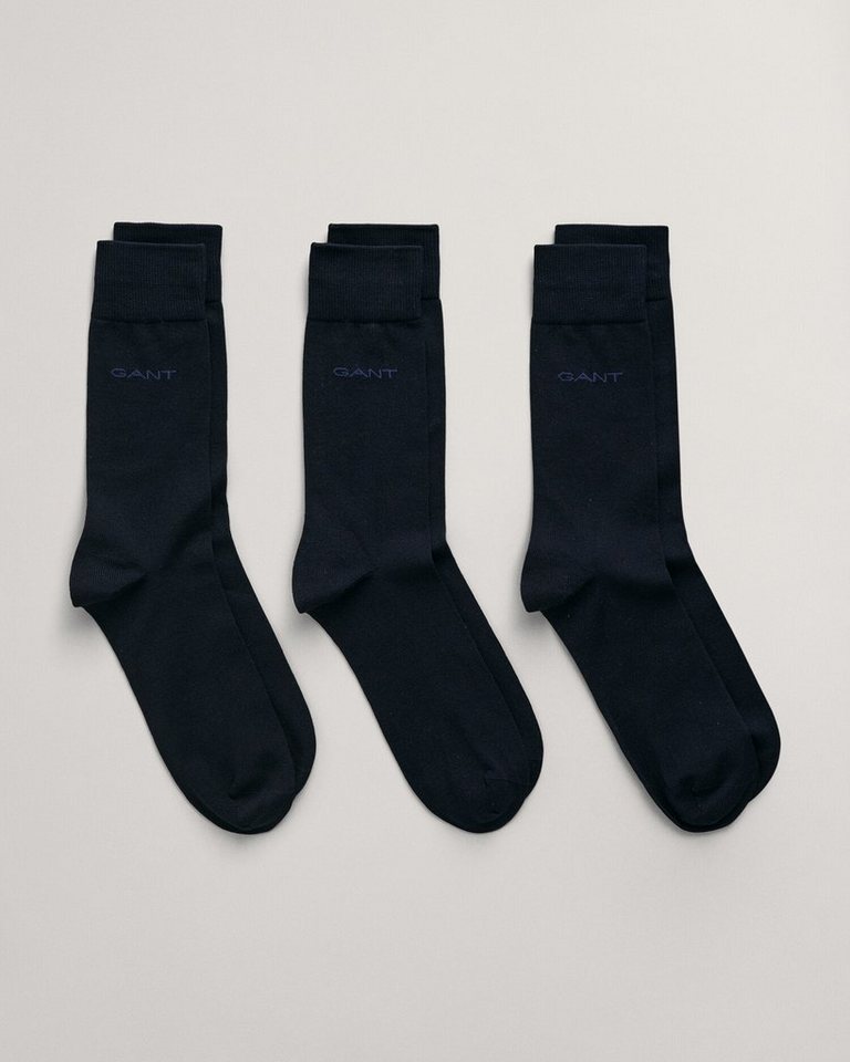 Gant Basicsocken MERCERIZED COTTON SOCKS 3-PACK (3-Paar) von Gant