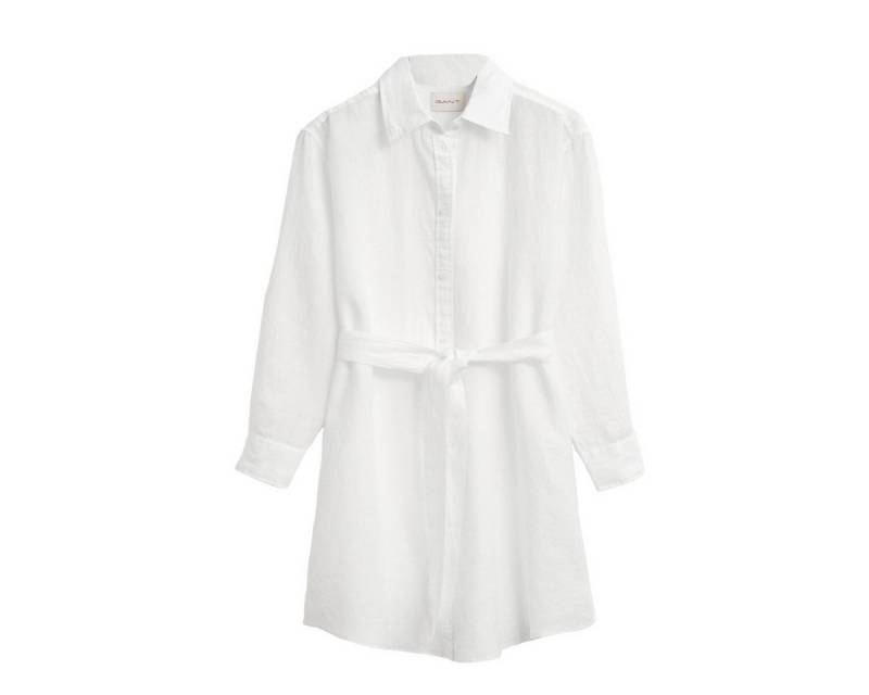 Gant Blusenkleid 4503432 Damen Hemdblusenkleid aus Leinen mit Gürtel von Gant