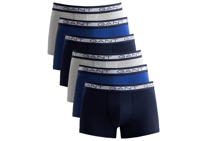 Gant Boxer Herren Boxer Shorts, 6er Pack - BASIC TRUNKS von Gant