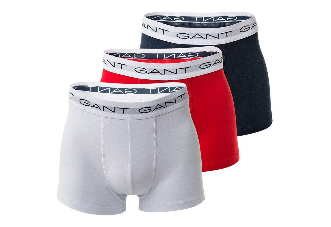 Gant Boxer Herren Boxershorts, 3er Pack - Trunks, Cotton von Gant