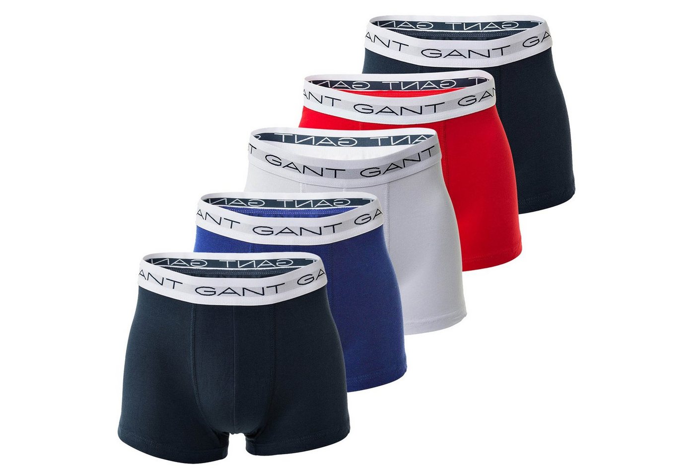 Gant Boxer Herren Boxershorts, 5er Pack - Basic Trunks von Gant