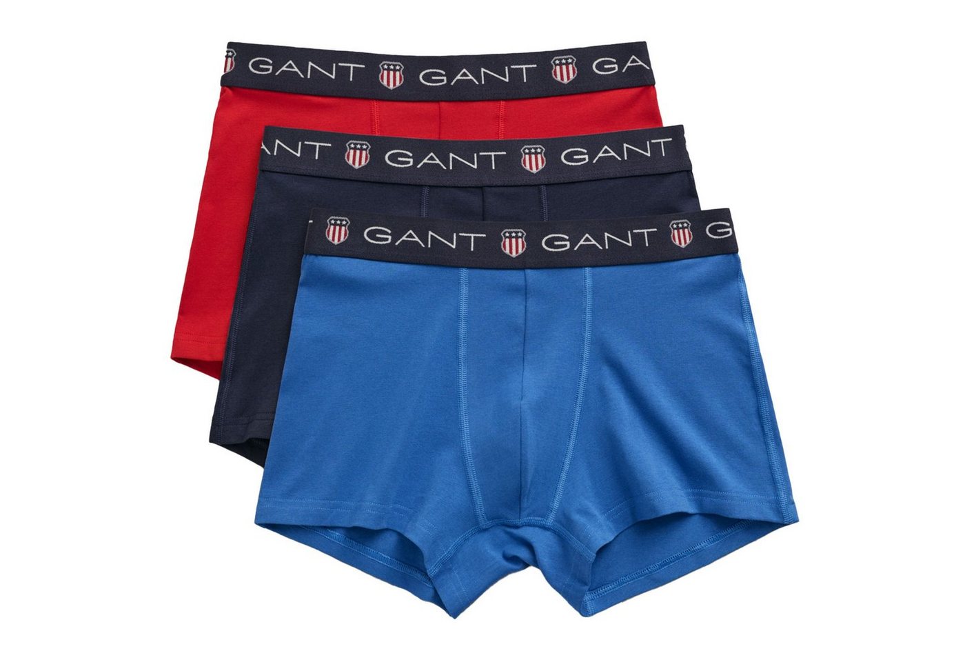 Gant Boxer Herren Trunks, 3er Pack - SHIELD TRUNK von Gant