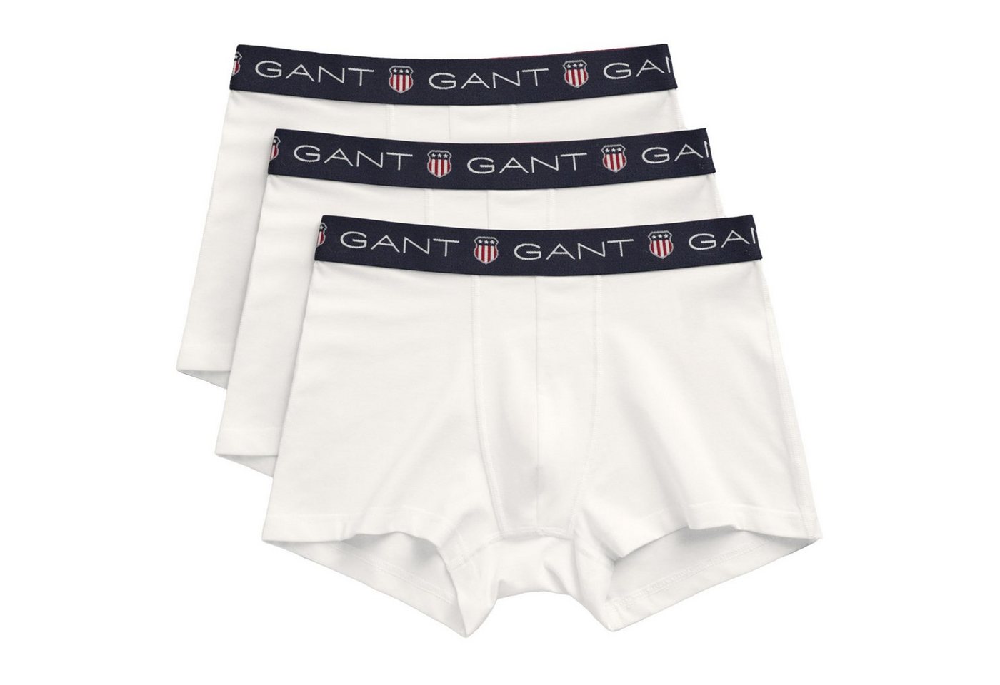 Gant Boxer Herren Trunks, 3er Pack - SHIELD TRUNK von Gant