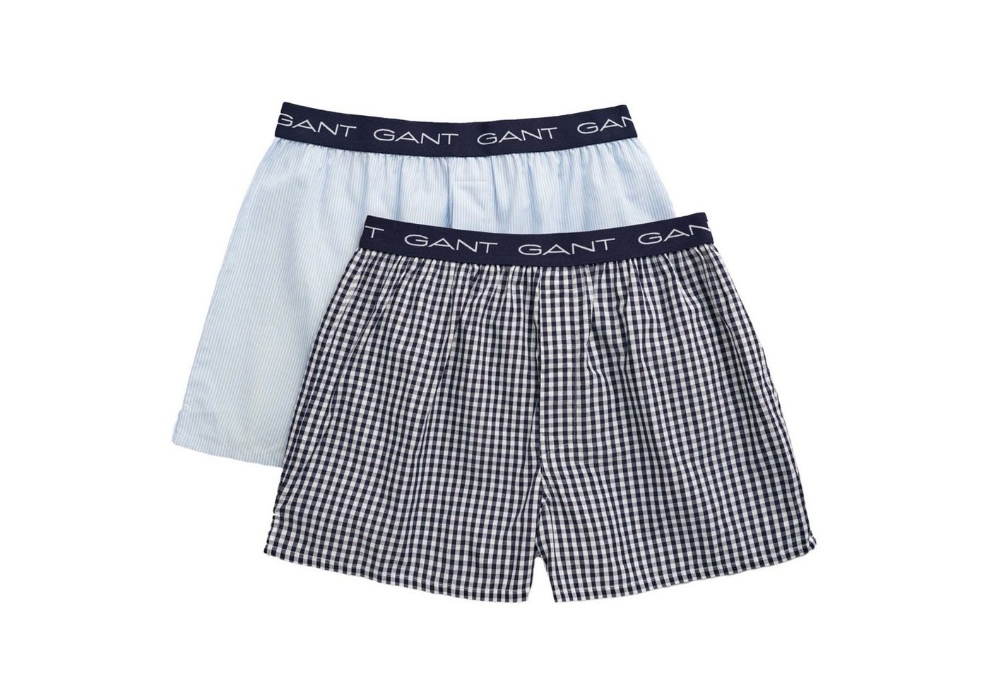 Gant Boxershorts Herren Web-Boxershorts, 2er Pack - GINGHAM AND von Gant