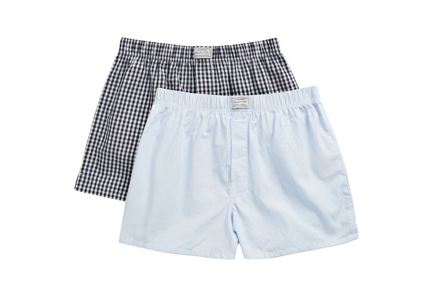 Gant Boxershorts Herren Web-Boxershorts, 2er Pack - Woven Boxer von Gant