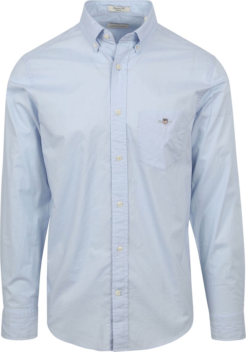 Gant Casual Hemd Poplin Hellblau - Größe XXL von Gant