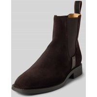 Gant Chelsea Boots aus Leder mit Label-Detail Modell 'Fayy' in Dunkelbraun, Größe 41 von Gant