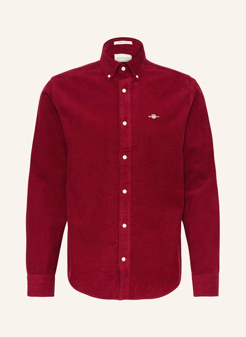 Gant Cordhemd Regular Fit rot von Gant