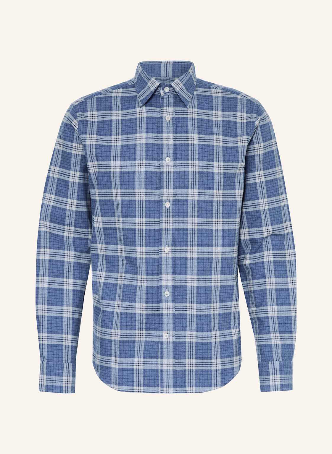 Gant Flanellhemd Regular Fit blau von Gant