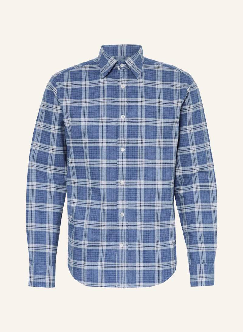 Gant Flanellhemd Regular Fit blau von Gant