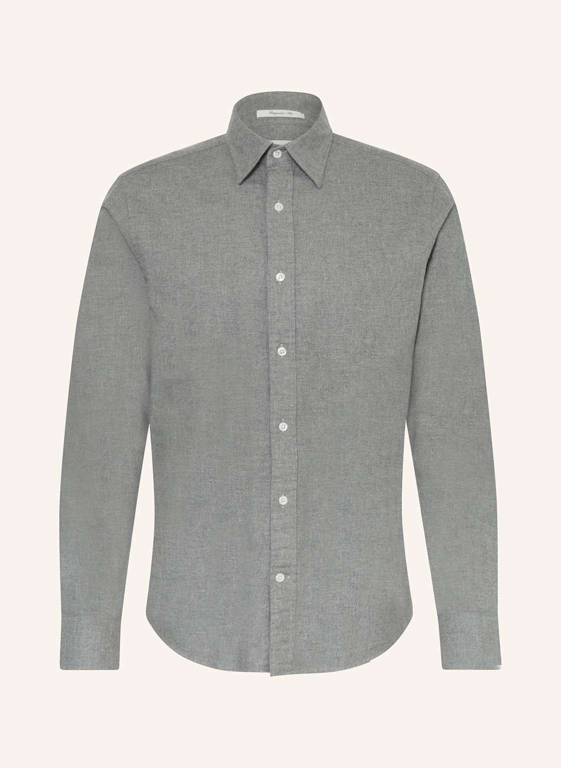 Gant Flanellhemd Regular Fit grau von Gant
