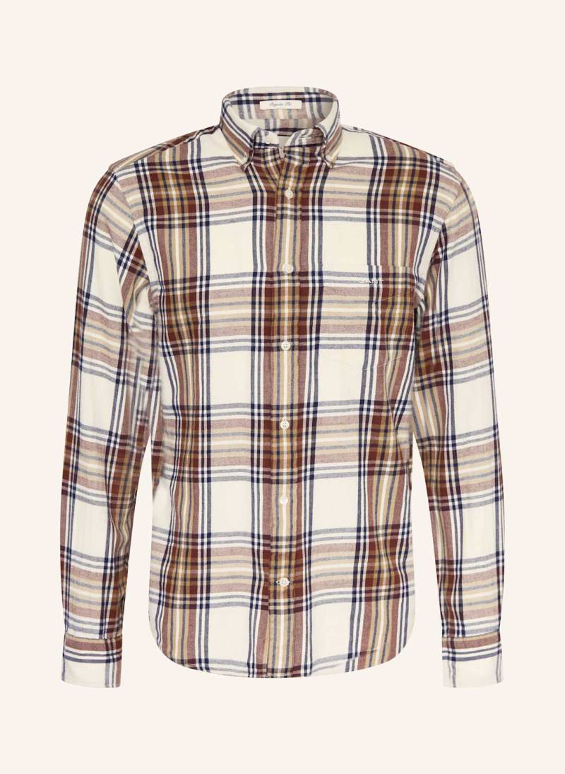 Gant Flanellhemd Windblown Regular Fit beige von Gant