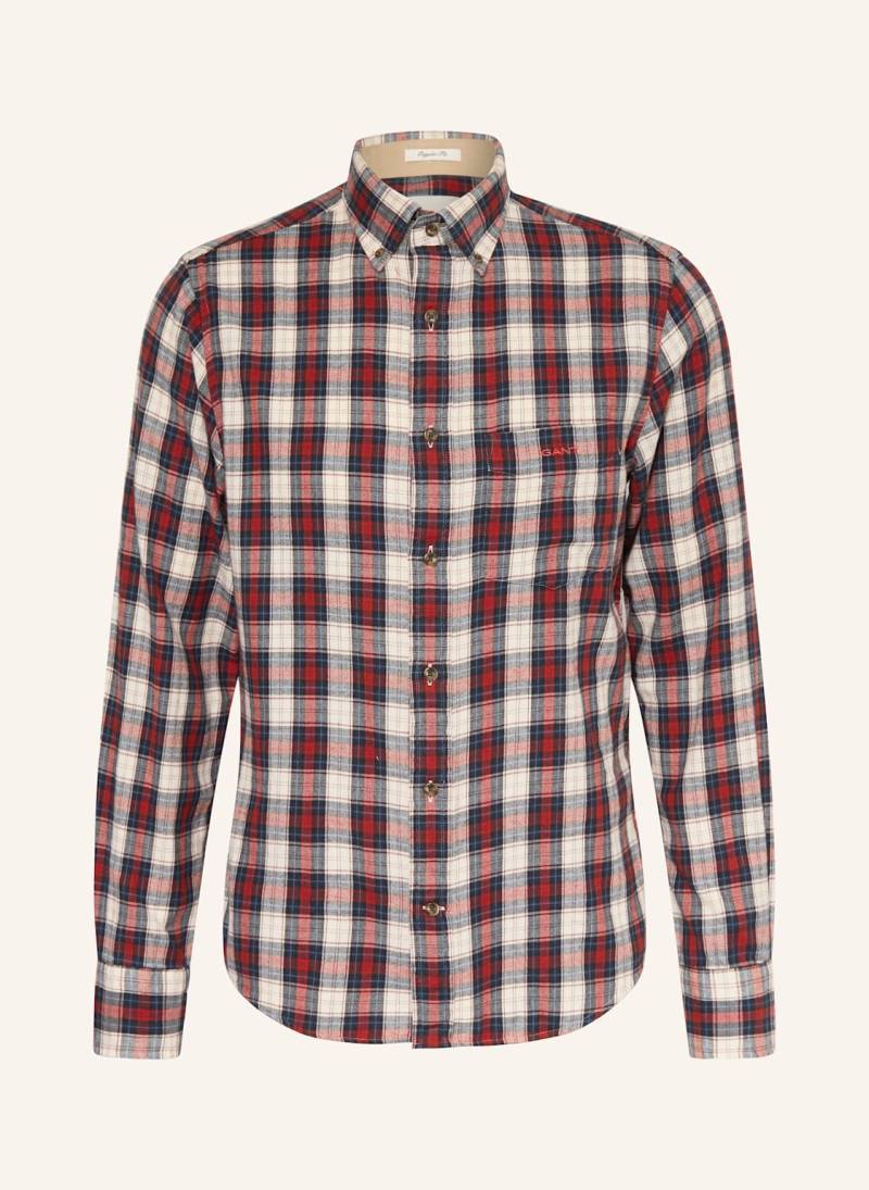 Gant Flanellhemd Windblown Regular Fit braun von Gant