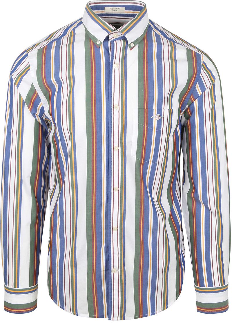 Gant Freizeithemd Stripe Multicolour - Größe XXL von Gant