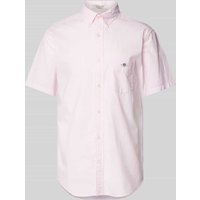 Gant Freizeithemd mit Label-Stitching in Rose, Größe XXXL von Gant