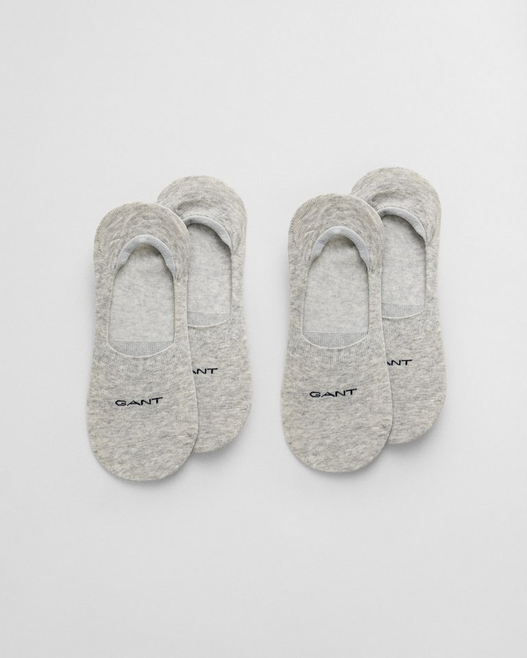 Gant Füßlinge INVISIBLE SOCKS 2-PACK mit Silikonbesatz am Fersenbereich von Gant