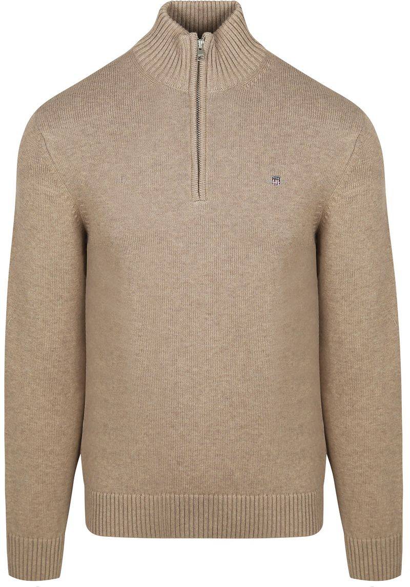 Gant Half Zip Pullover Beige  - Größe XL von Gant