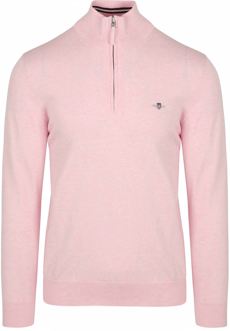 Gant Half Zip Pullover Hellrosa - Größe 3XL von Gant