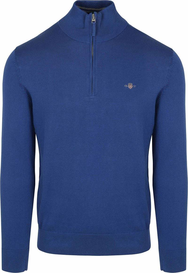 Gant Half Zip Pullover Mid Blau - Größe XXL von Gant