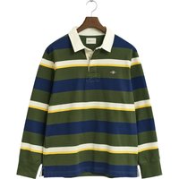 Gant Heavy Rugby-Shirt mit Blockstreifen im Farbmix in XXL von Gant