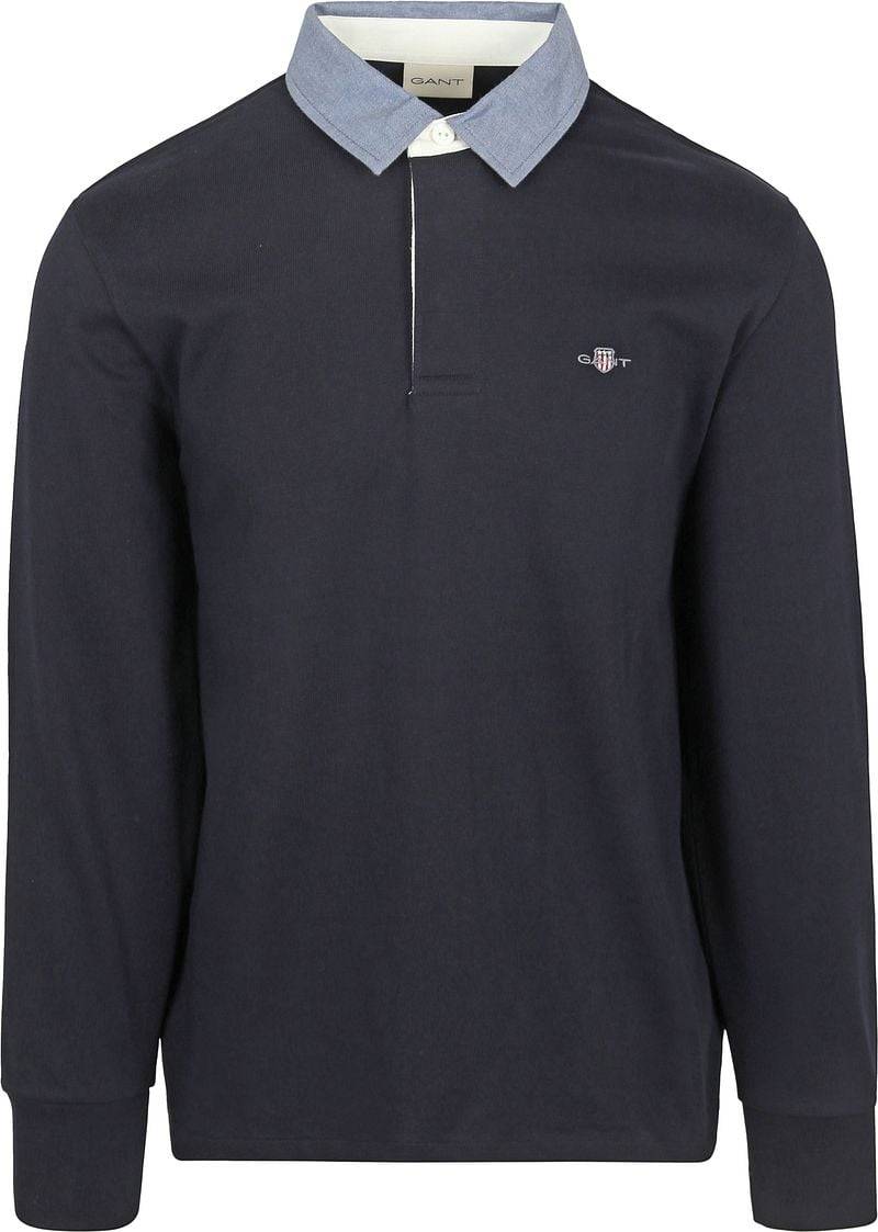 Gant Heavy Rugger Shield Poloshirt Navy - Größe M von Gant