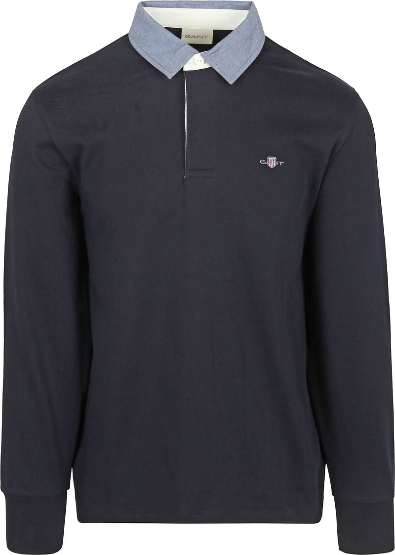 Gant Heavy Rugger Shield Poloshirt Navy - Größe XL von Gant