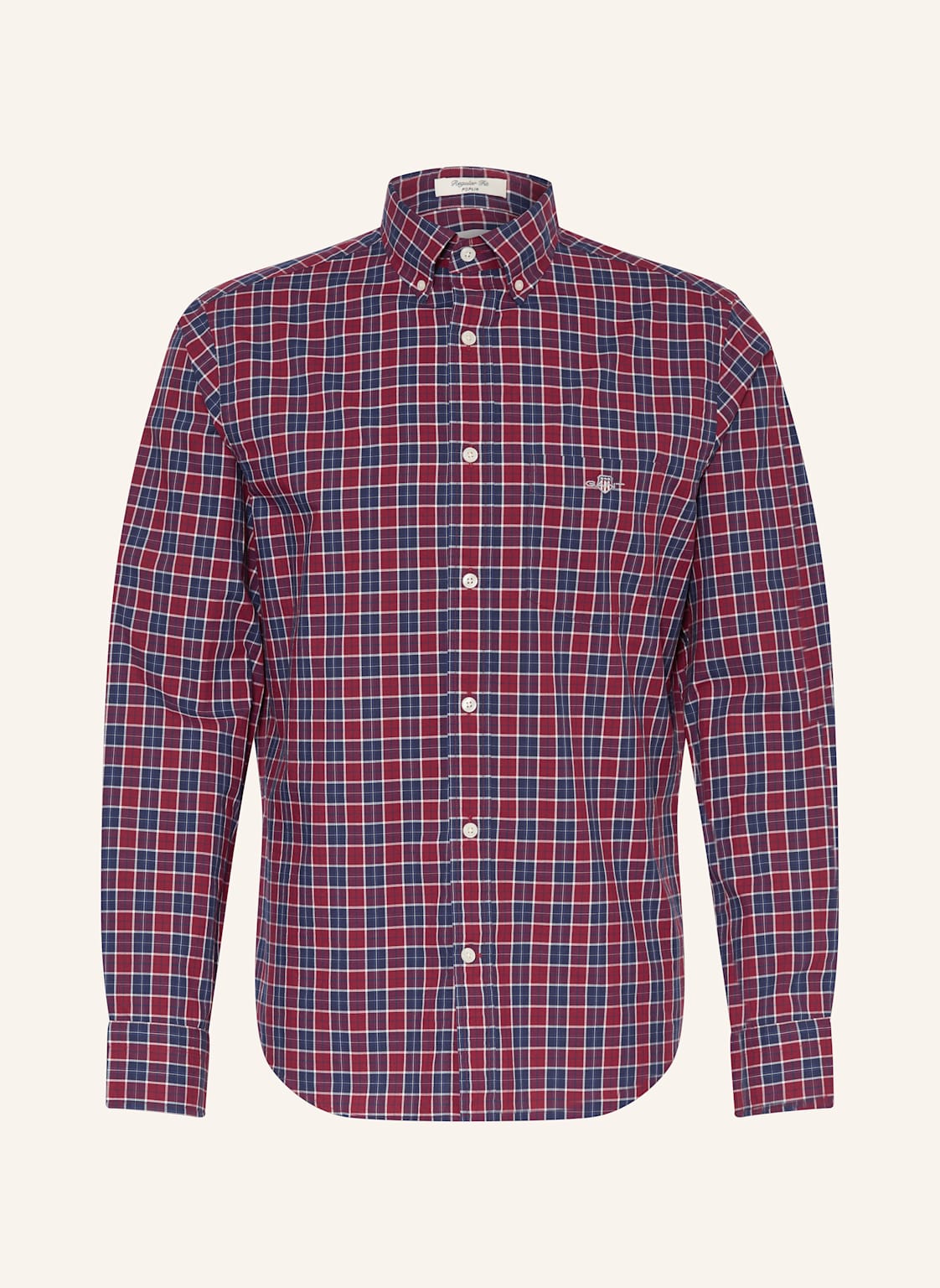 Gant Hemd Regular Fit rot von Gant