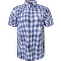 Gant Herren Kurzarmhemd blau kariert von Gant