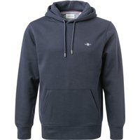 Gant Herren Hoodie blau Baumwolle unifarben von Gant