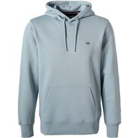 Gant Herren Hoodie blau Baumwolle unifarben von Gant