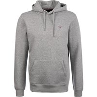 Gant Herren Hoodie Grau Baumwolle unifarben von Gant