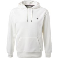 Gant Herren Hoodie weiß Baumwolle unifarben von Gant