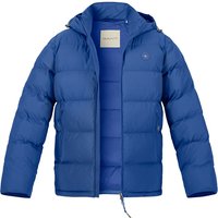 Gant Herren Steppjacke blau Mikrofaser unifarben von Gant