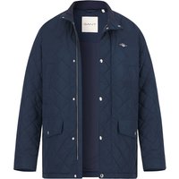 Gant Herren Steppjacke blau Mikrofaser unifarben von Gant
