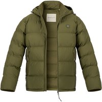 Gant Herren Steppjacke grün Mikrofaser unifarben von Gant
