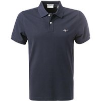 Gant Herren Polo-Shirt blau Baumwoll-Piqué von Gant