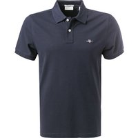 Gant Herren Polo-Shirt blau Baumwoll-Piqué von Gant