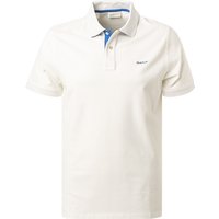 Gant Herren Polo-Shirt weiß Baumwoll-Piqué von Gant