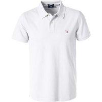 Gant Herren Polo-Shirt weiß Baumwoll-Piqué von Gant