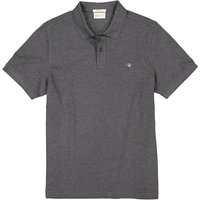 Gant Herren Polo-Shirt grau Baumwoll-Piqué von Gant
