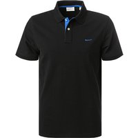 Gant Herren Polo-Shirt schwarz Baumwoll-Piqué von Gant